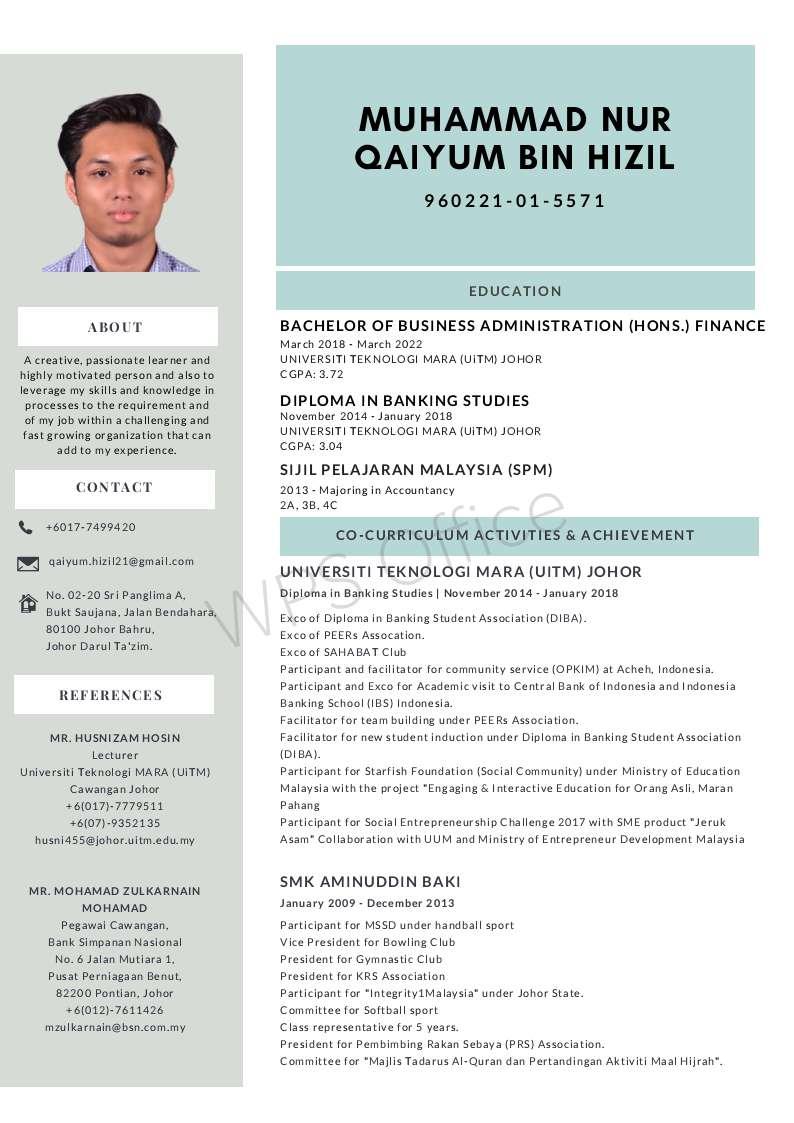 MUHAMMAD NUR QAIYUM BIN HIZIL